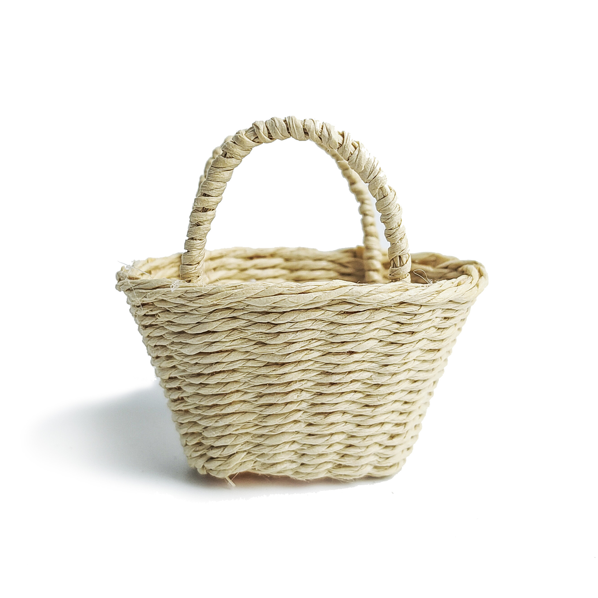 Mini Lafite Hand Basket Car Basket DIY Toy Hand Basket Mother-small size Pendant Decoration