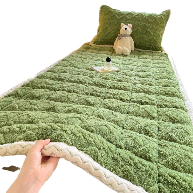 Class A Milk Fleece Mattress Student Dormitory Mattress Winter Thickened Household Soft Mattress Machine Washable Tafel Fleece Mattress