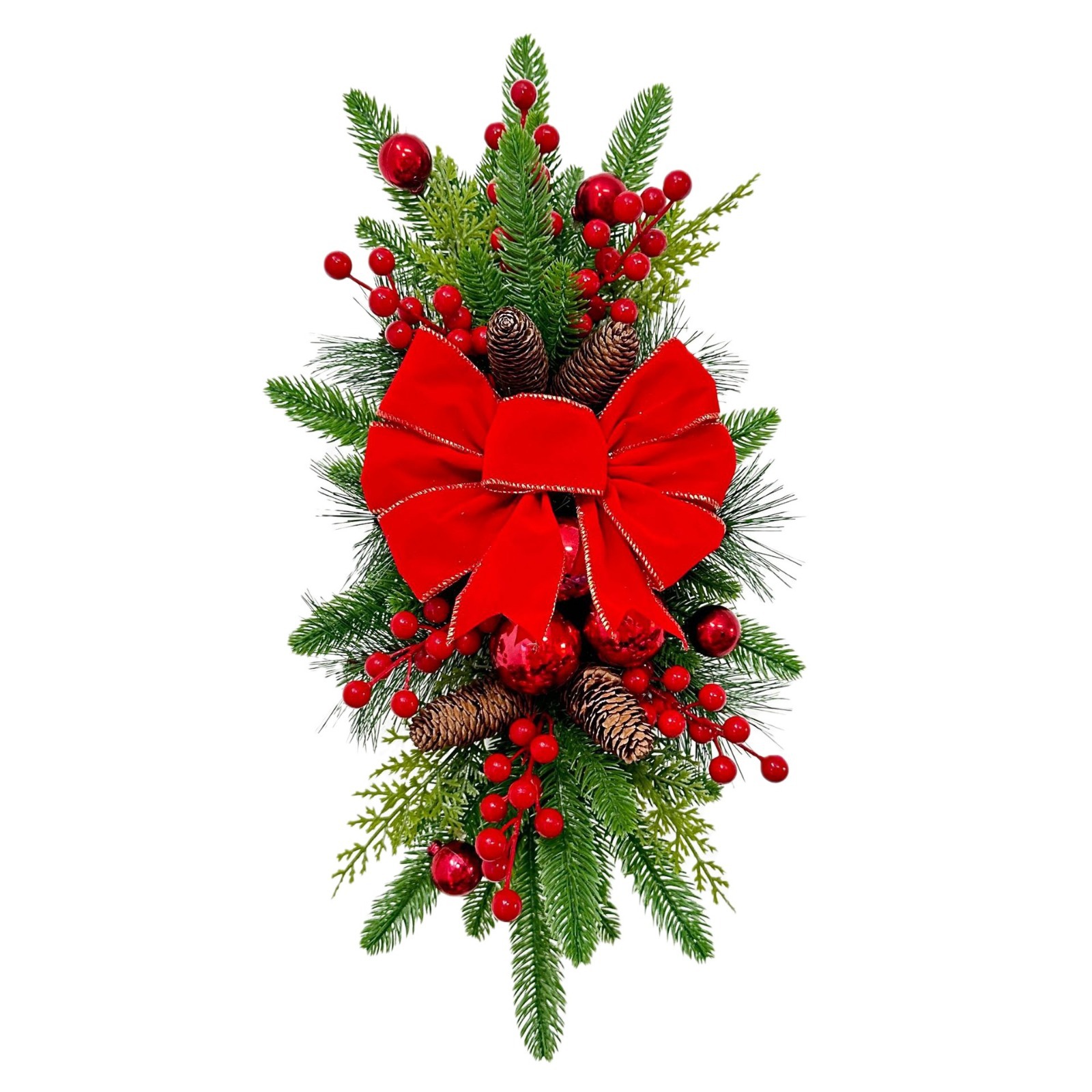 Christmas Wreath Christmas Tree Staircase Garland Building Hanging Bow Decorations Christmas Nordic Home Decor