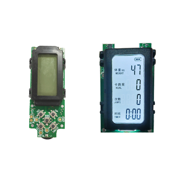 Five-Button Side Charging Bluetooth Smart Skipping Rope Circuit Board Charging Model Display Voice Announcement Circuit Control Board Pcba