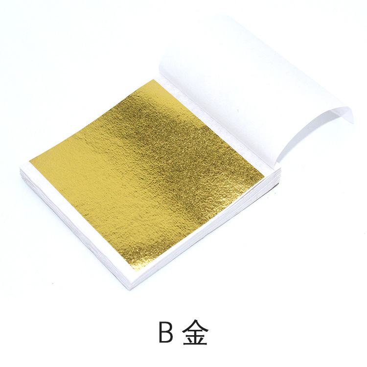 Factory wholesale 9cm gold foil decoration nail art decoration painting crafts imitation gold foil antifreeze powder bright type