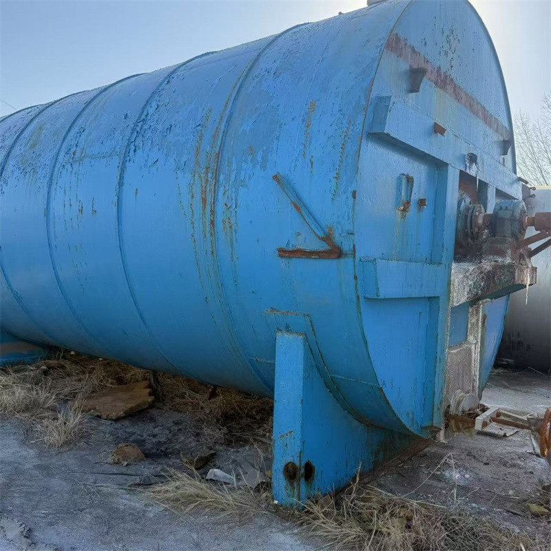 Used 35 Cubic Horizontal Crystallization Tank Starch Sugar Crystallization Machine Stainless Steel Horizontal Inner Coil Crystallization Tank