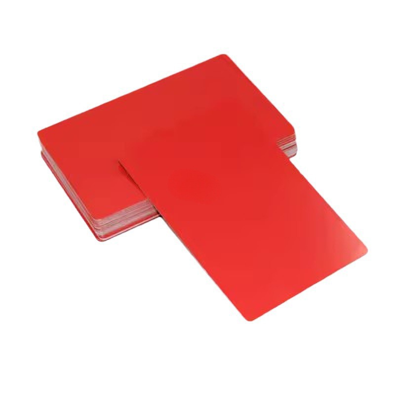 Aluminum Sheet Thin Laser Body Laser Marking Engraving Dimming Card Aluminum Alloy Business Card Test Metal Nameplate Blank