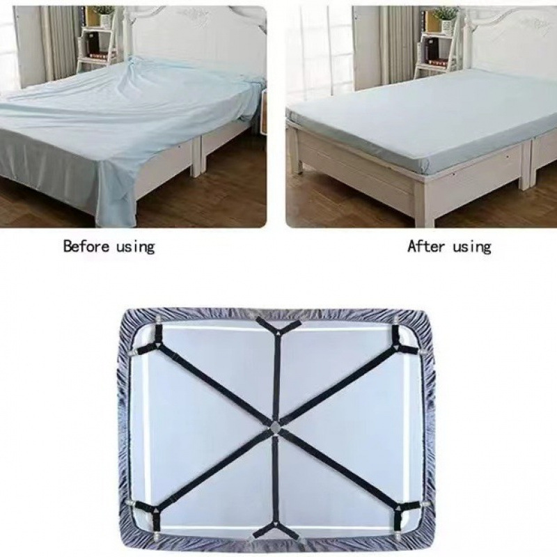Adjustable Bed Sheet Holder Bed Sheet Buckle Tent Metal Fixing Clip 6 Way 2 Clip Bed Sheet Clip