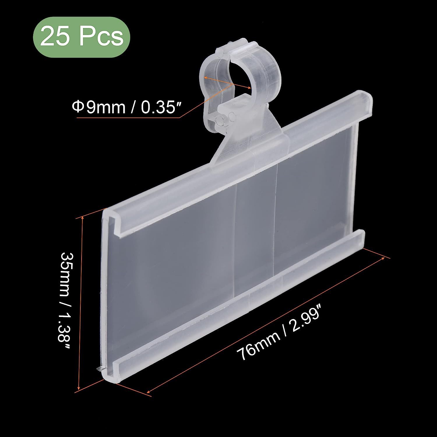 Ready-Made Reusable Plastic Wire Frame Label Clip Retail Shopping Mall Supermarket Price Card Press Lock Price Tag