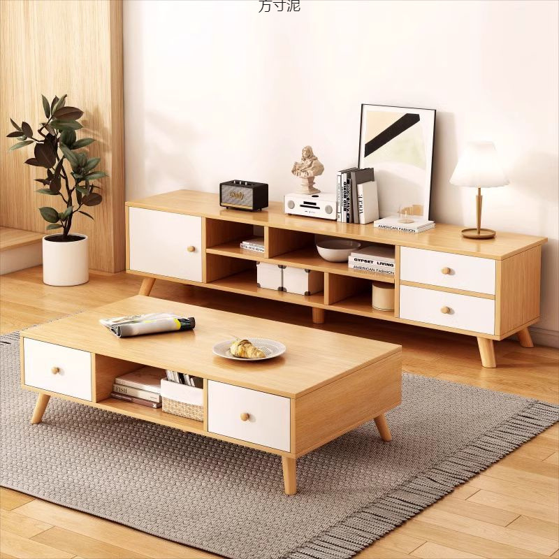 Tv Cabinet Rental Modern Minimalist Small Apartment Living Room Home Floor Cabinet Bedroom Table Style Cream Supply Chain