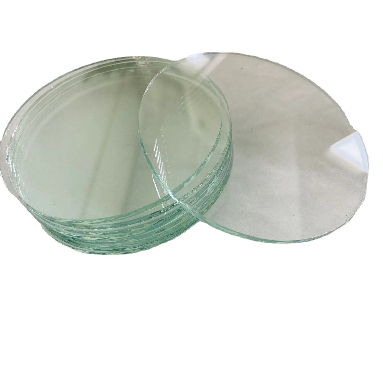 Yiwu Manufacturers to Produce Round Glass Lens Thicker Flashlight Glass Lens Headlight Glass Piece