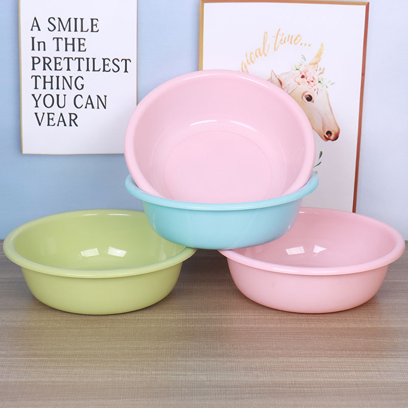 Factory Plastic Basin Household Washbasin Plastic Household Gift Plastic Washbasin Printing Thickened Laundry Basin Wholesale
