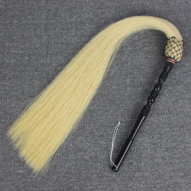 Tai Chi Dusting Brush, Real Ponytail Dusting Brush, Peach Wood and Jujube Wood, Direct Sales from the Manufacturer