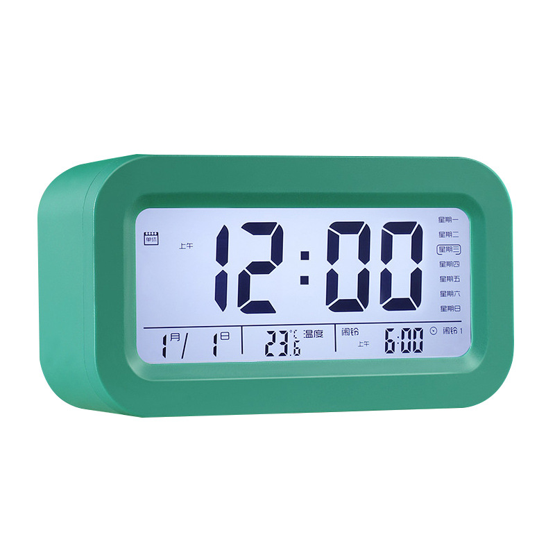 Machine music hall LED digital display electronic alarm clock high volume voice broadcast electronic alarm clock student lazy clock generation