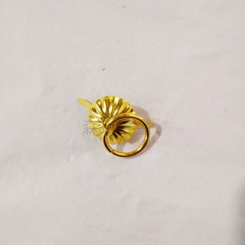 Mooncake Box Round Small Handle Jewelry Box Drawer Handle Tea Can Retro Pin Small Pull Ring Hanging Ring Iron Handle