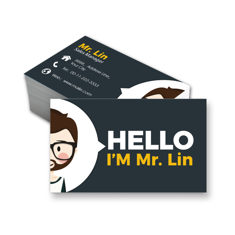 Customized Business Card Design, Printing, Simple Customization, Waterproof Pvc Card Production, High-End Gold Stamping