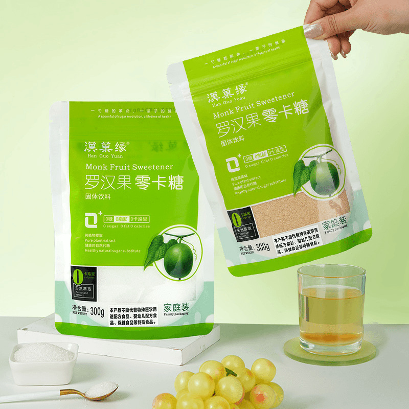 Luo Han Guo Zero Calorie Sugar Guangxi Erythritol Food Grade Sugar Substitute 0 Calorie Coffee Mate 300g Natural