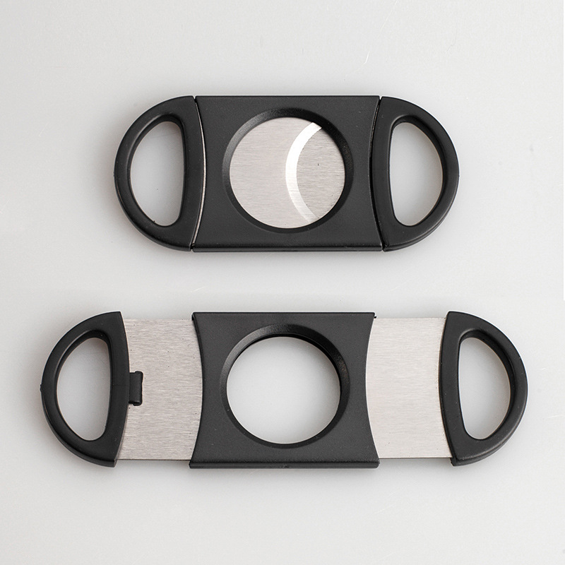 Stainless Steel Cigar Scissors Double-Edged Cigar Cutter Cigar Scissors Creative Cigar Smoking Accessories Cutting Cigarette Cutter Customization