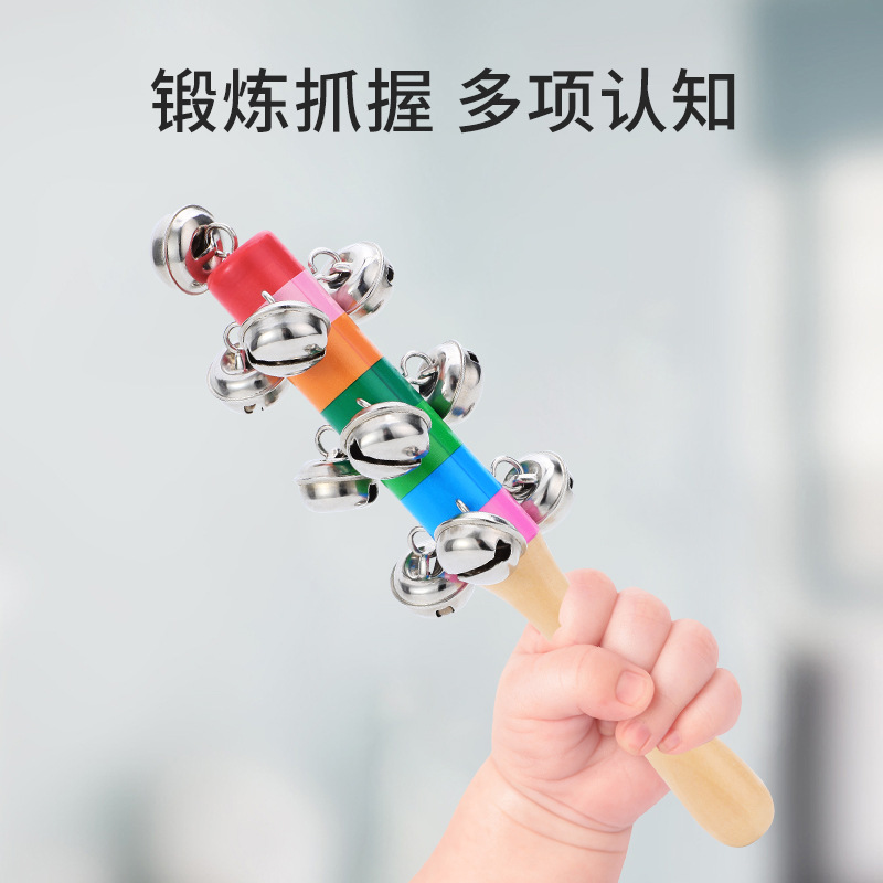 Baby Toys 3 Newborn Hand Rattles for Infants Aged 2-3 Months, 0-1 Year Old, 4 Grasping Training, 6 Sensory Training