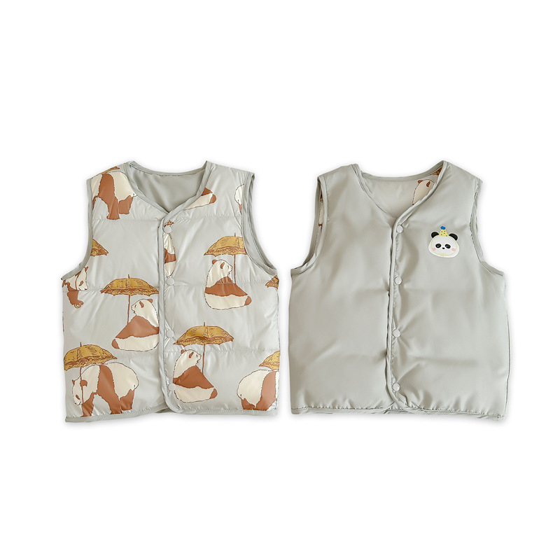 New National Standard 90 White Duck down Kidsren's down Vest Girl Baby Warm Vest Baby down Vest