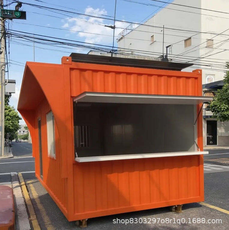 Pop-Up Mobile Mini-Container Prefabricated Restaurant Mall Food Kiosk Multifunctional Assembled Container Shop