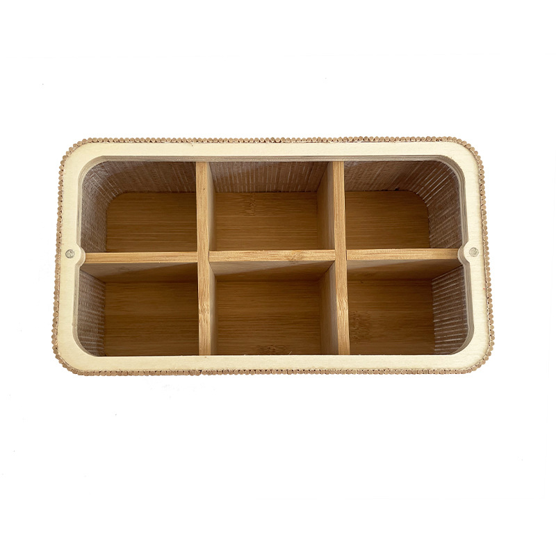 Nanzhu tea box coffee storage box skylight bamboo wooden tea box bamboo gift storage box manufacturers wholesale
