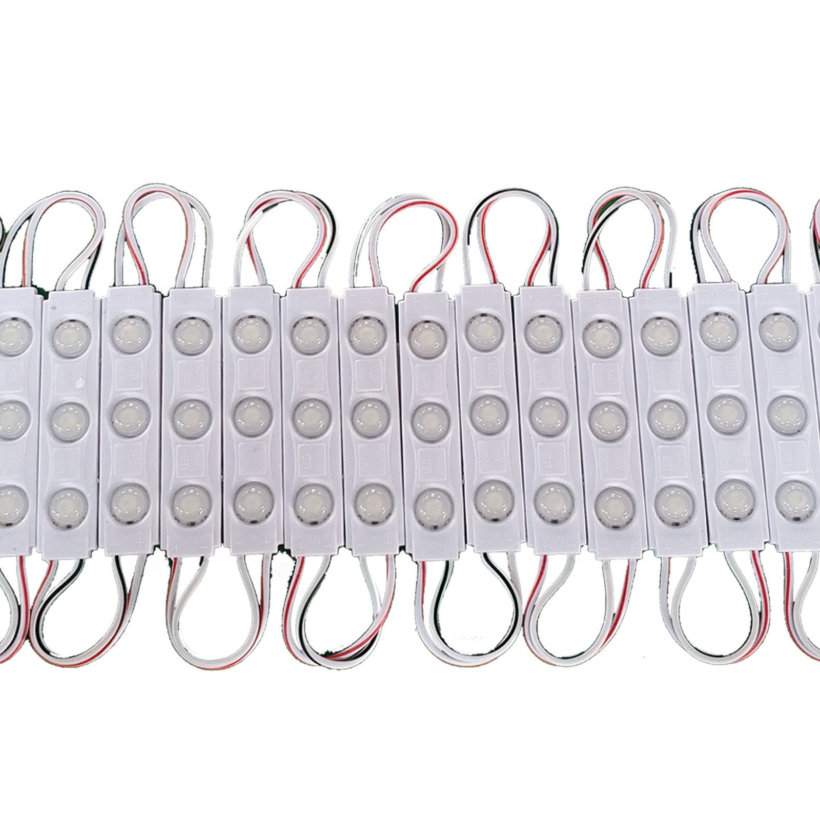 Led Luminous Characters 2835 Super Module 3 Lights Injection Molding Waterproof Light Box Signature High Brightness Copper Bracket Lens Light Source