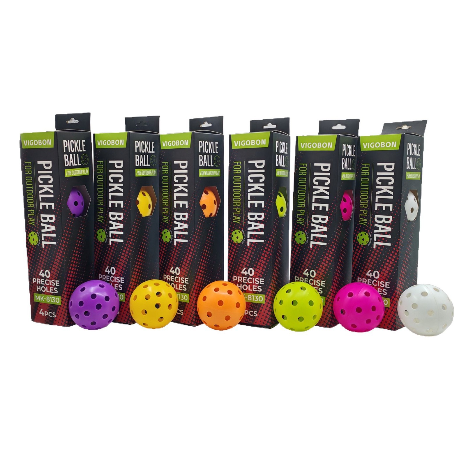 Pickleball 40 Holes 26 Holes 74mm Pickleballs Hole Ball Injection Molding and Rotational Molding Integrated Porous Pe Pickleball