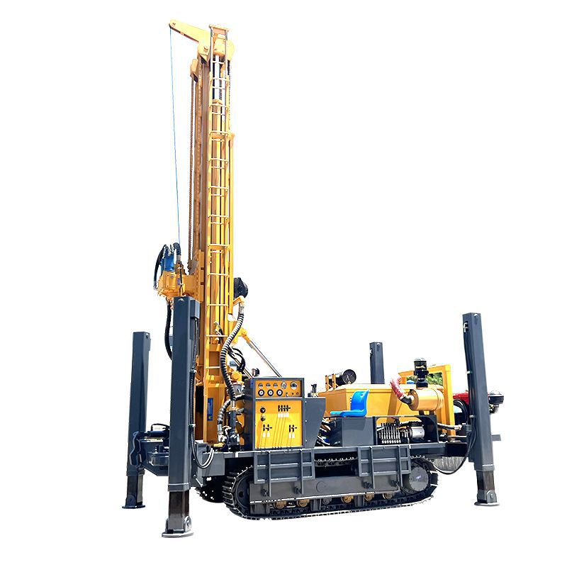 Crawler Pneumatic Water Well Drill Rig Full Hydraulic Water and Air Dual-Use Water Well Drill Rig 300m Large Drill Rig