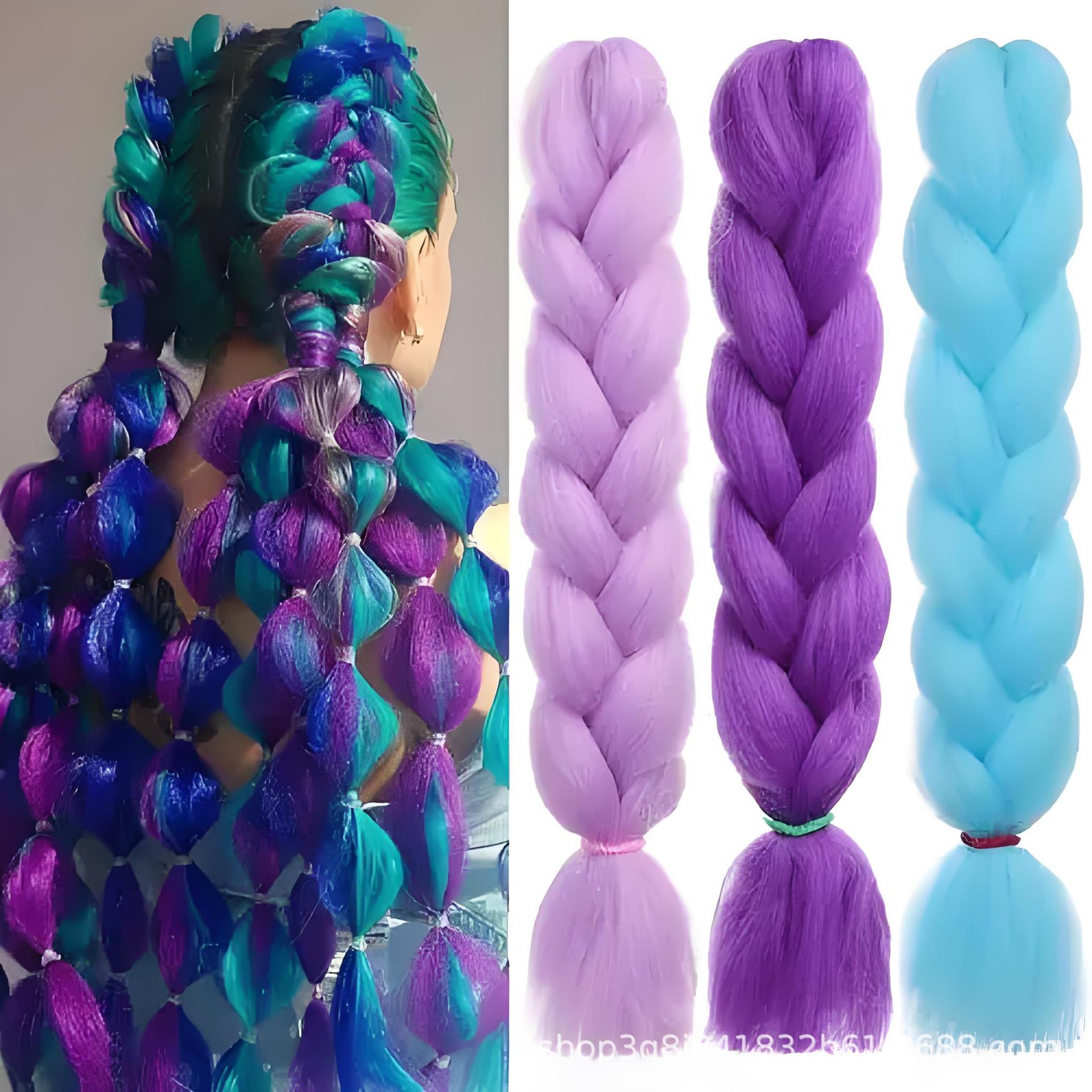 Chemical Fiber Pp Big Braids Colorful Big Braids Wig African Big Braids Chemical Fiber Big Braids Customized Big Braids
