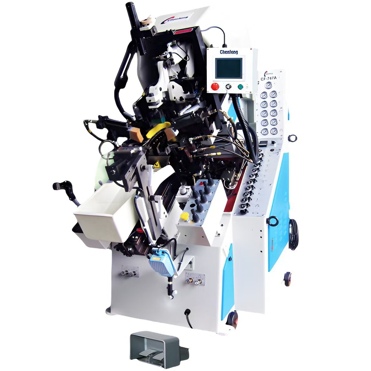 Computer Control Glue-Made Shoe Front Engine Oil Press Second-Hand Nine-Claw Shoe Upper Puller Full Edge Cf-747Ma/A