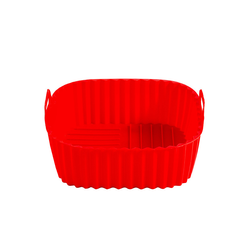 Silicone Air Fryer Bowl Oven Tray Foldable Reusable Easy Cleaning High Temperature Resistant Food Grade Silicone Pad