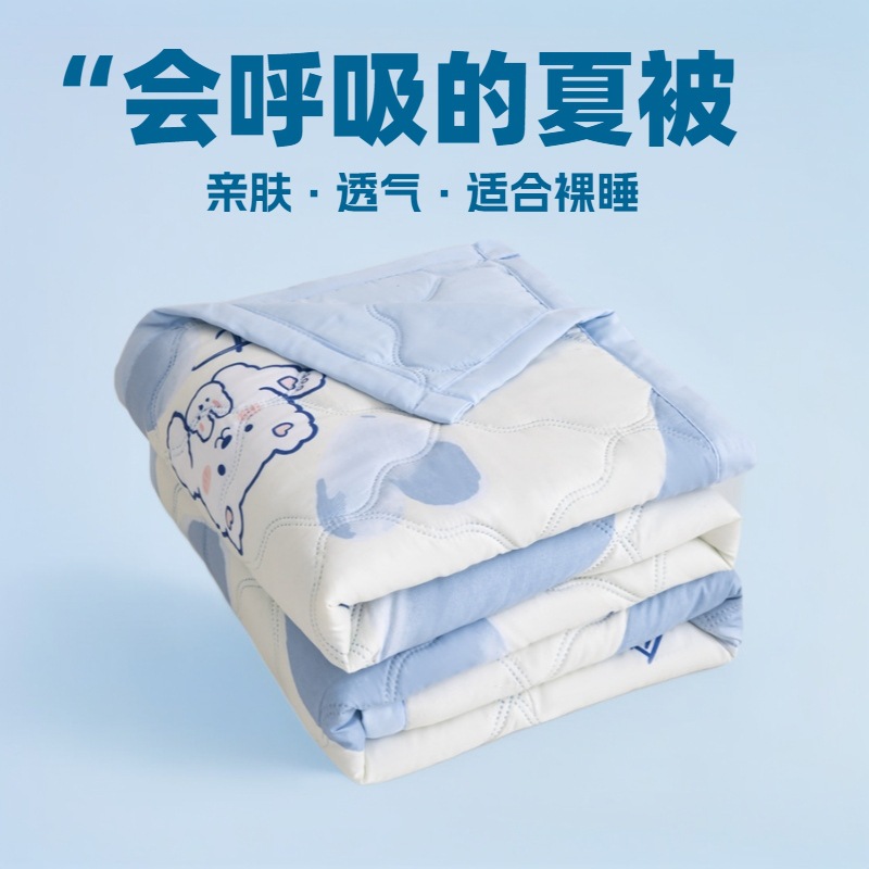 Ins skin-friendly wash cotton summer quilt small fresh summer sanding air conditioning quilt student dormitory single summer cool quilt wholesale