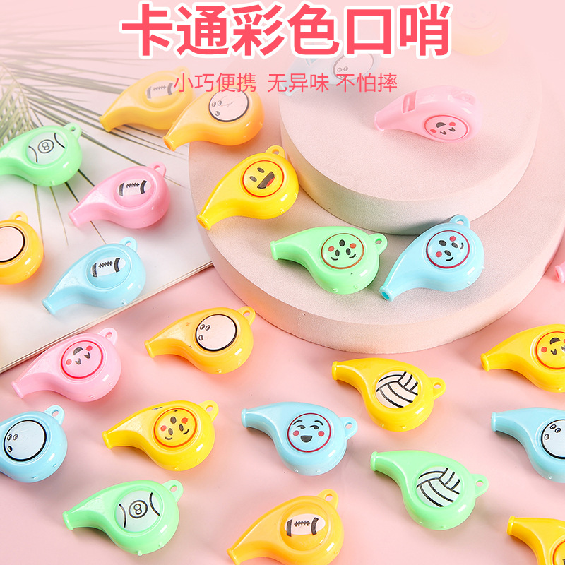 Sporting goods plastic whistle children's toy color Cheer cheer up referee whistle fans cheer up small gift