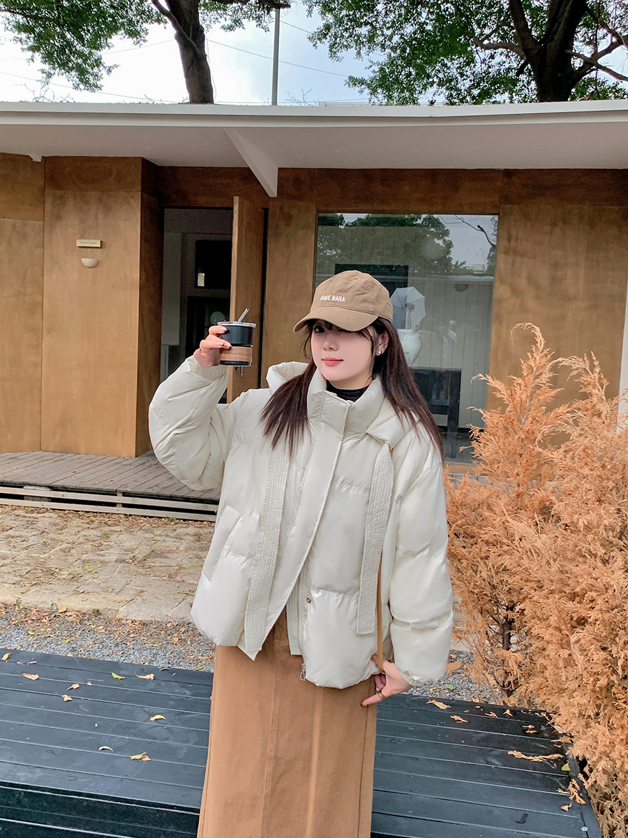 A0090 Xuanchen Plus Size Women's Fat mm Winter Korean Style Short Hooded Loose Thickeneded Bread Jacket-Bfd