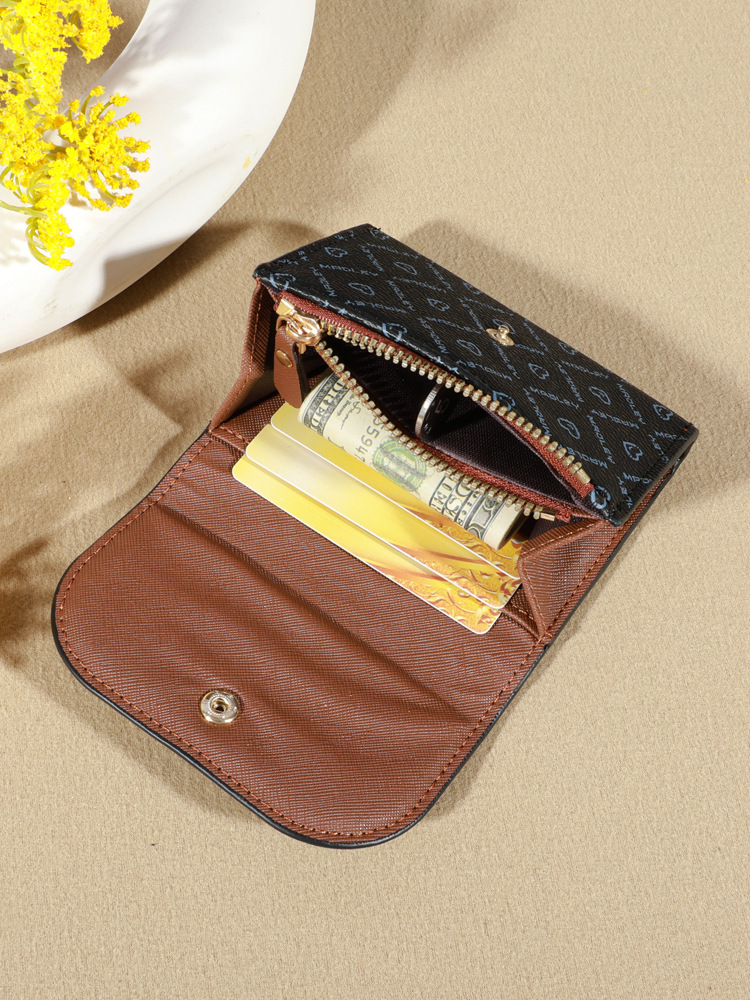 2024 New Women's Wallet Cross-border Explosions Coin Purse Letter Love Flower Clutch Bag