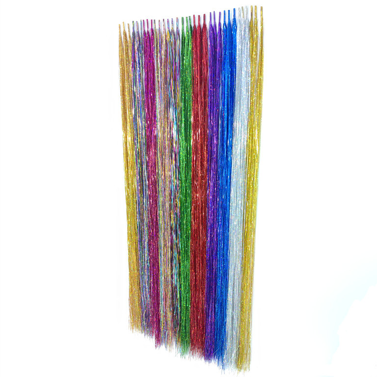 Cross-border hair wholesale color laser rod hair hair piece gold wig feather hair manufacturers in stock