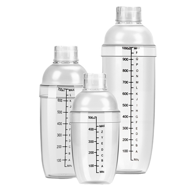 Cross-Border Exclusive for Single-Scale Shaker Cup, Hand-Cranked Milk Tea Shop Special Tool Pot, Milk Tea Making Double-Scale Shaker Cup