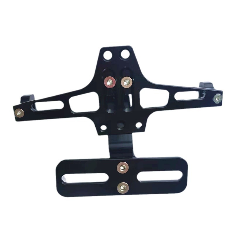 Motorcycle modification rear license plate frame with light aircraft license plate frame electric motorcycle rear license plate modification photo frame with LED light accessories