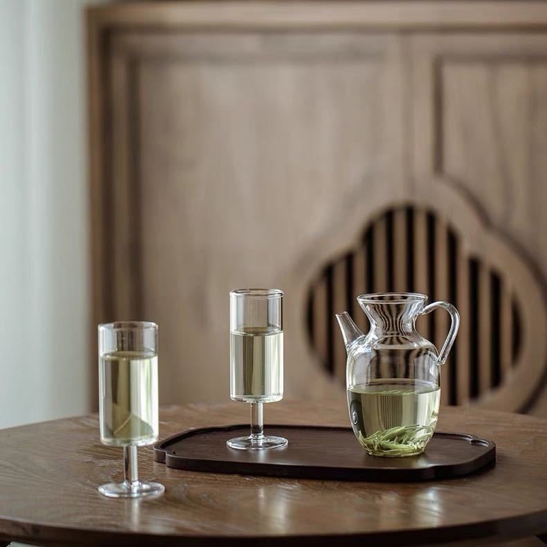 Прозрачный зеленый чайник из стекла, термостойкий, холодный, с маленьким пузырьком, чайник для кунг-фу, маленький размер, одиночный чайник