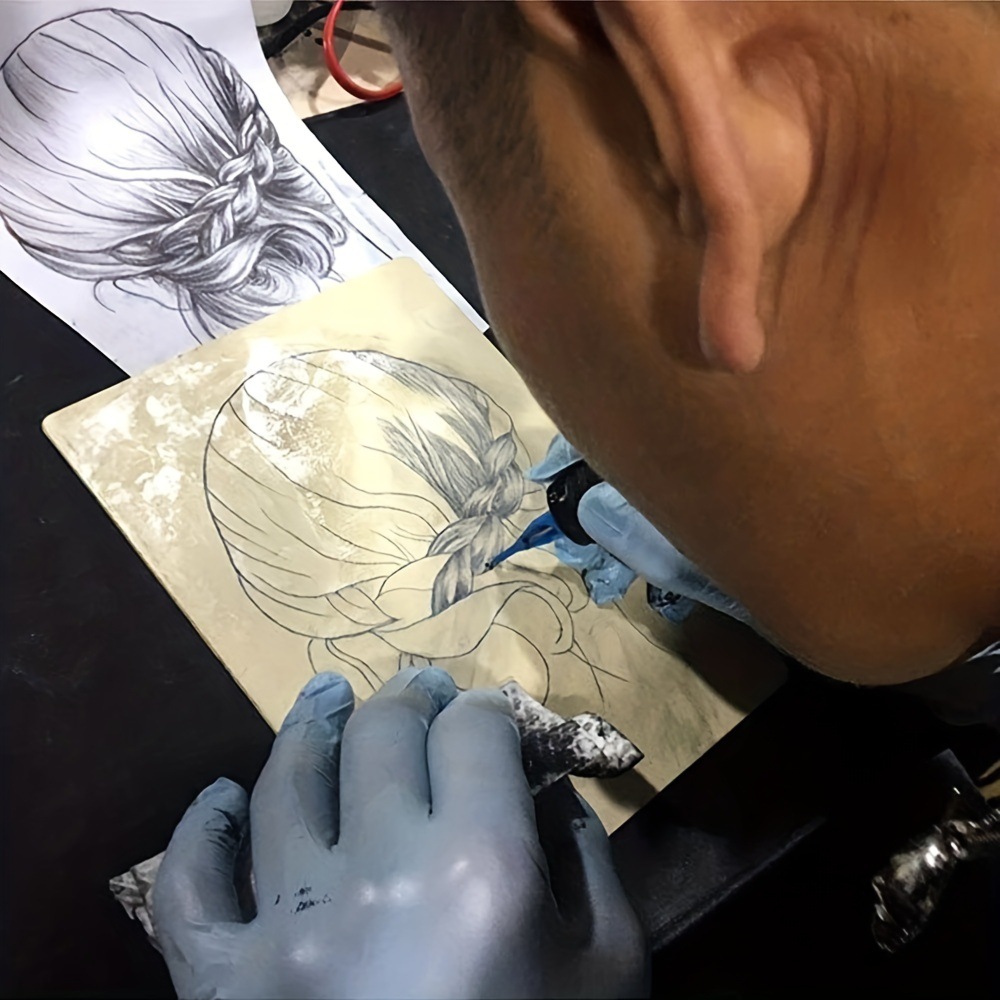 A5 size tattoo practice skin 1mm thick silicone fake skin with tattoo suit practice skin