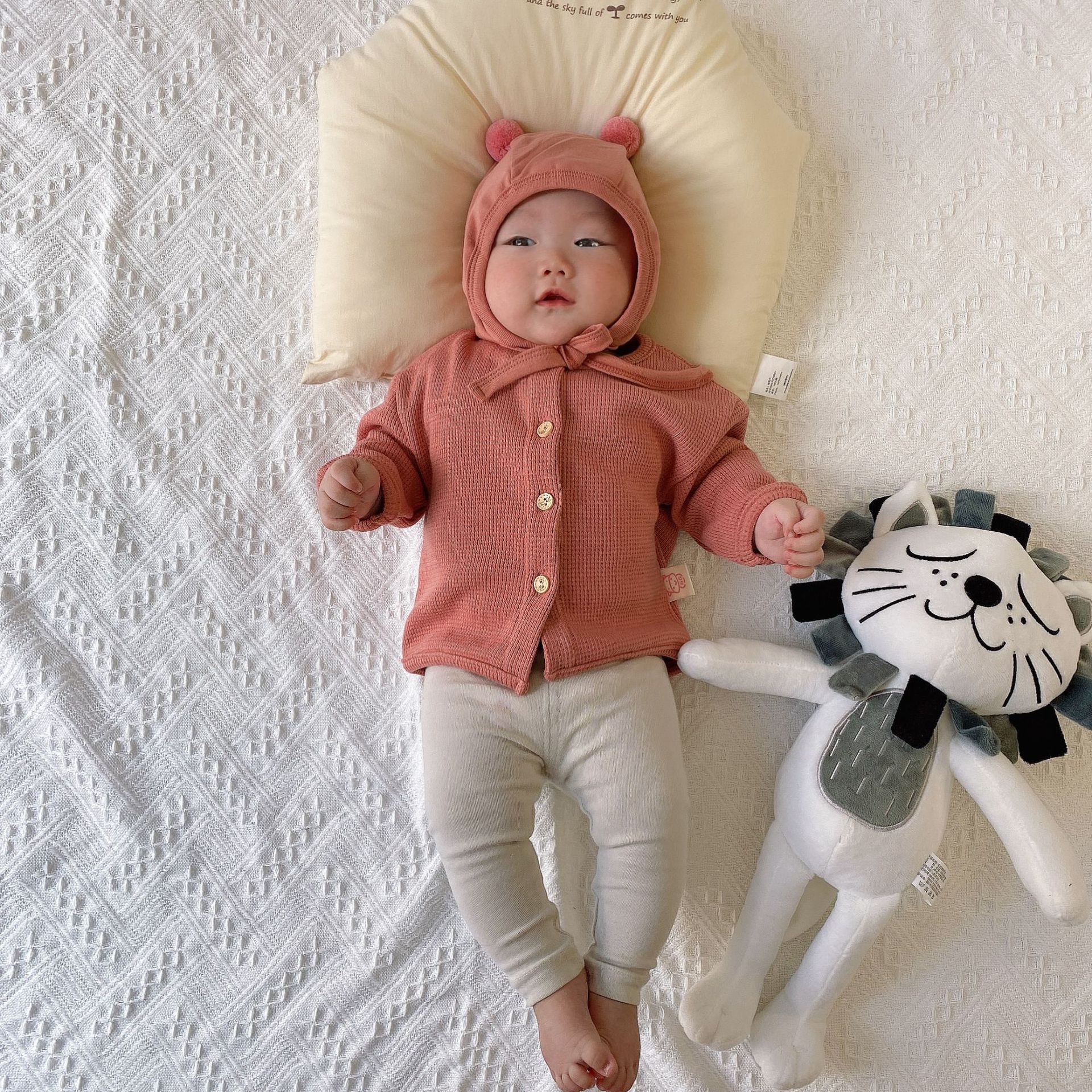 2021 Baby Autum Outwears for Men and Women, Korean Style Ins Spring and Autum Clothing for 0-1 Year Old Babies, Versatile Cardigans for Going Out