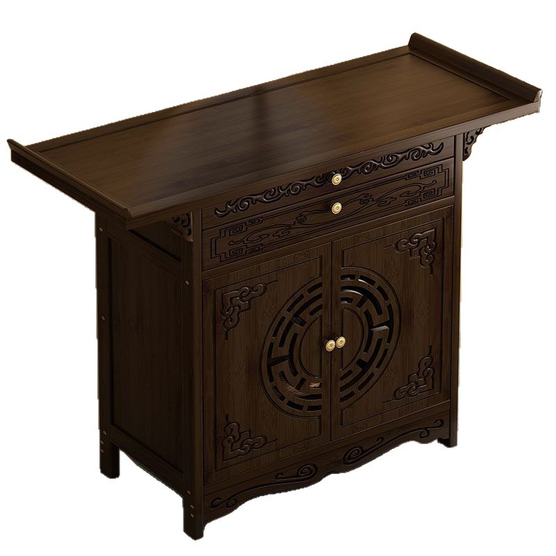 New Chinese-Style Standing Cabinet for Buddha Altar, God of Wealth Offering Table, Home Incense Table, Buddha Statue, Guanyin Bodhisattva Worship Cabinet