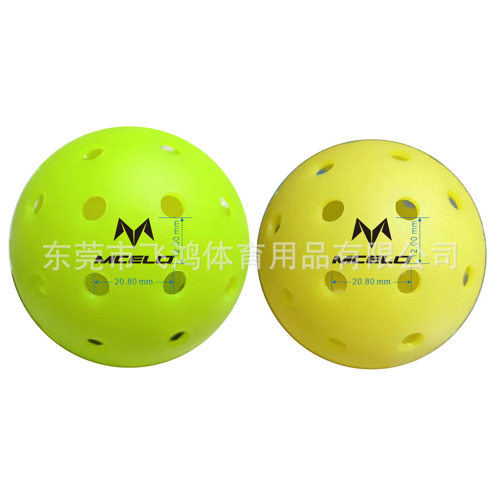 Мяч для игры в помещении и на улице, 40 и 26 отверстий, инъекционное и вращающееся формование для пиклбола