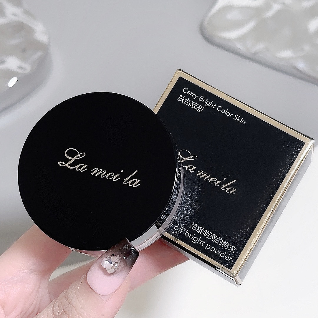 [Экспорт/Кросс-граница Lameila только] Освежающая минеральная рассыпчатая пудра, осветляющий консилер, легкий и деликатный пудра для фиксации 3580