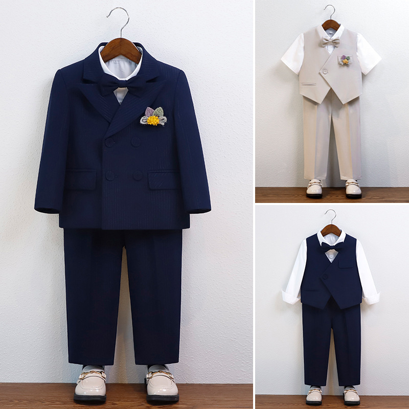 Платье для мальчиков, весна и лето, новый жилет, костюм для свадьбы, шоу на подиуме