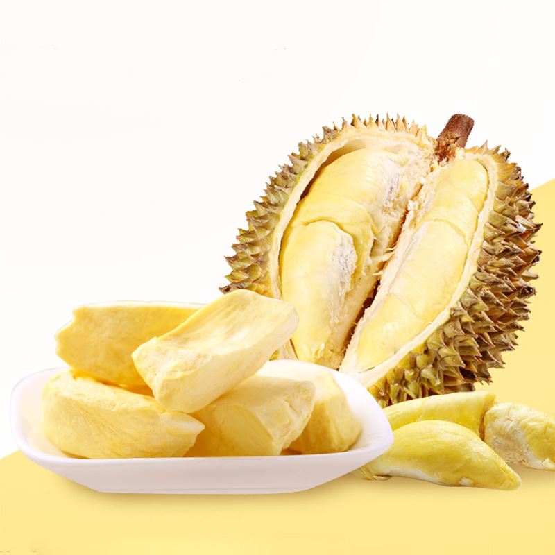 Baicaowei Freeze-Dried Durian 25g Box Pack of 60 Golden Pillow Durian Dried Fruit Snacks Leisure Snacks