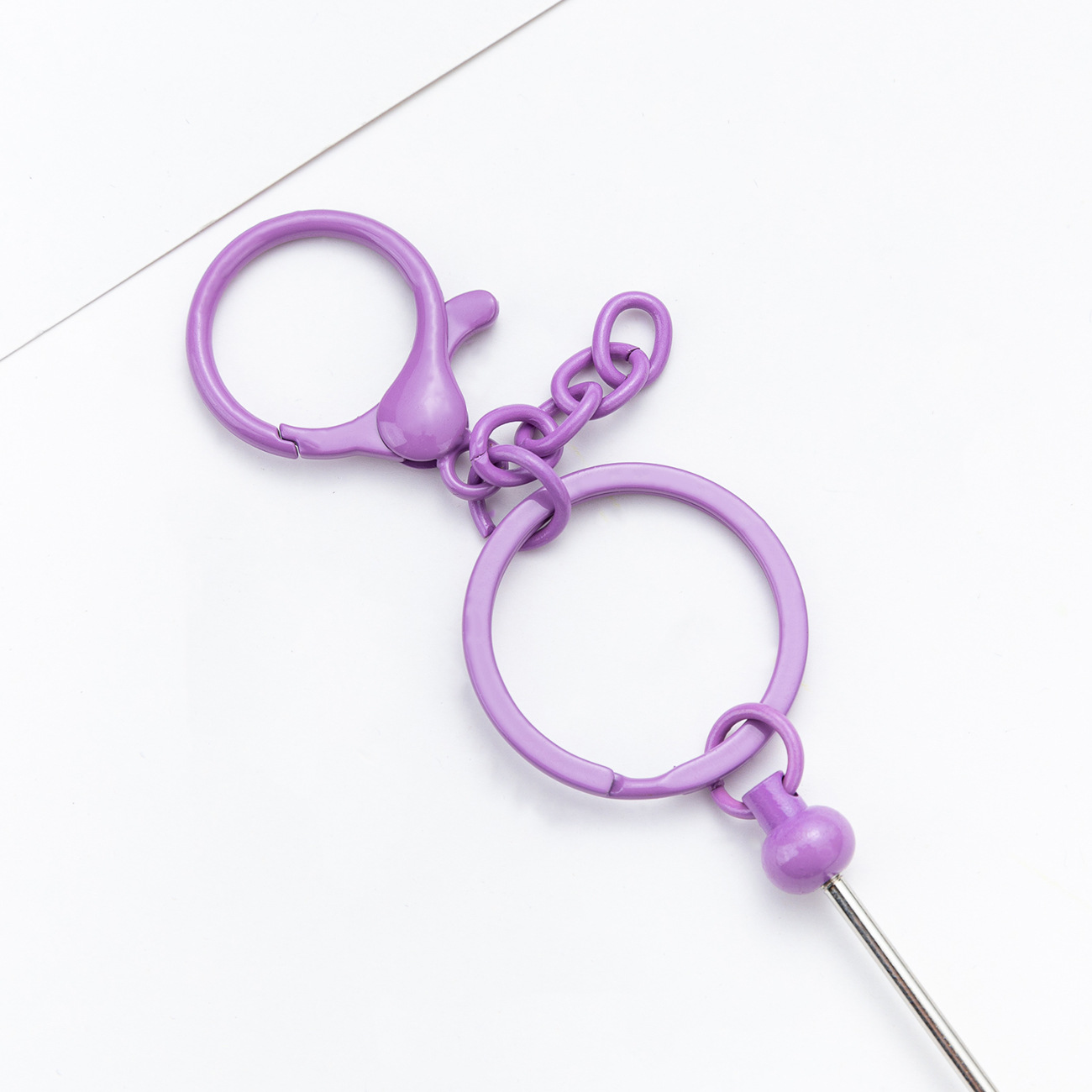 DIY Metal Keychain Creative Personality Bag Pendant Keychain in stock DIY Handmade Beaded Keychain Wholesale