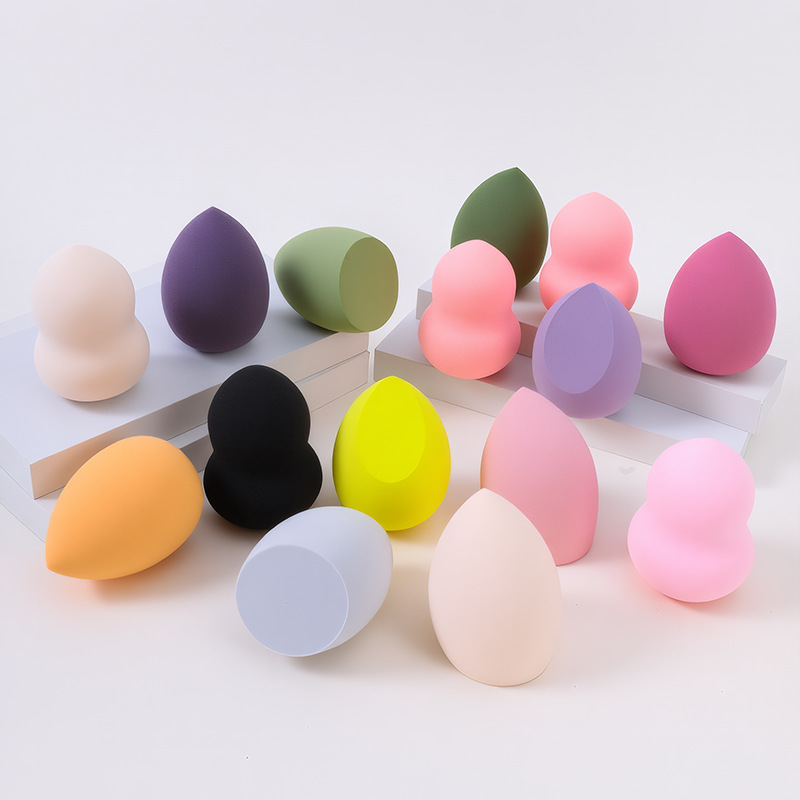 Wholesale beauty makeup eggs powder puff non-latex makeup eggs dry and wet dual-use do not eat powder water droplets gourd-shaped makeup sponge eggs