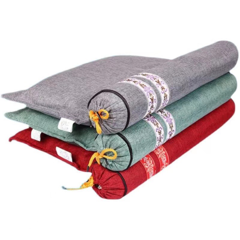 Gift Box Gift Pillow Mosquito Repellent Mugwort Pillow Linen Conjoined Dual-purpose Cervical Pillow Mugwort Health Preservation Neck Pillow Neck Pillow