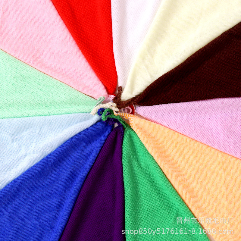 Fiber towel towel kindergarten small square towel gift small towel 20*20 25*25 30*30