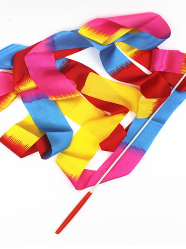 Dance Ribbons Wholesale 4m Streamers Children's Artistic Gymnastics Dance Performance Colorful Gymnastics Ribbons Sporting Goods