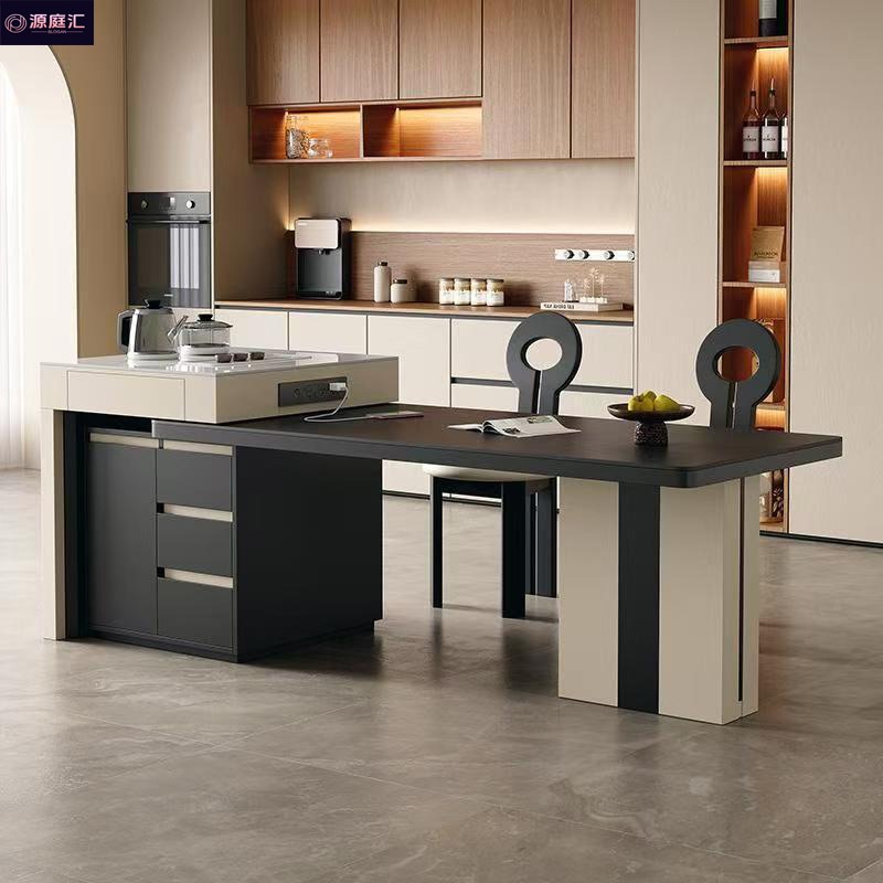 Обеденный стол 2025 года для дома, спальни, высококачественный, из массива дерева, креативный островной чайный стол, итальянский легкий люкс