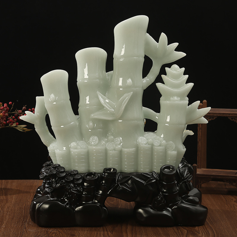 Wealth rising bamboo ornaments crafts home living room office decoration shop opening gifts for relatives